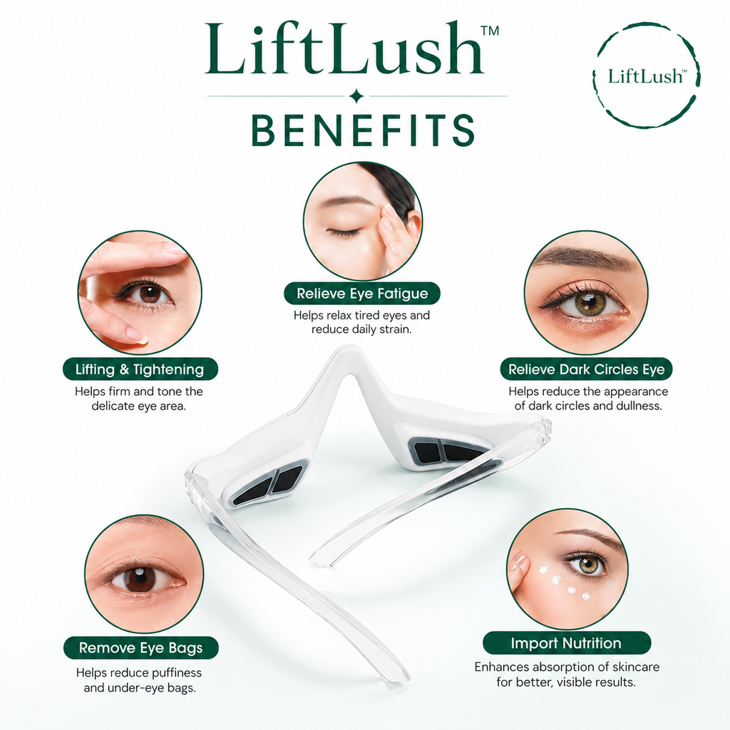 LiftLush™ Under-Eye Red Light Therapy Massager
