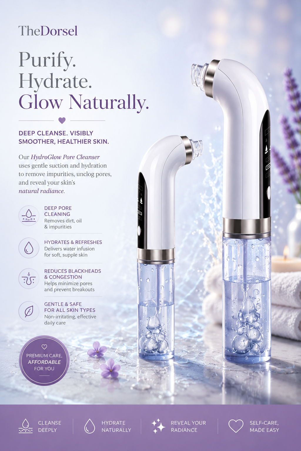 Lift Lush™ Oxygen Facial Vacuum Professional Blackhead Removal & Pore Refining Device