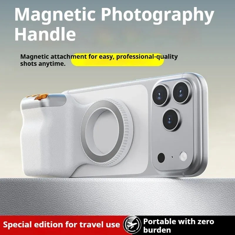 SNAP Wireless Bluetooth Magnetic Camera Grip - Smartphone Accessory with Shutter, Zoom Controls, Landscape Support, Phone Camera Mount, Accessories
