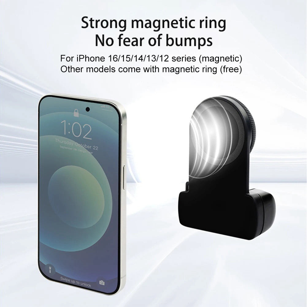 SNAP PRO Magnetic Camera Grip - 360° Adjust Camera Stabilization Support, Compact Fill Light, Bluetooth Remote Shutter for Phone Photography & Photographers