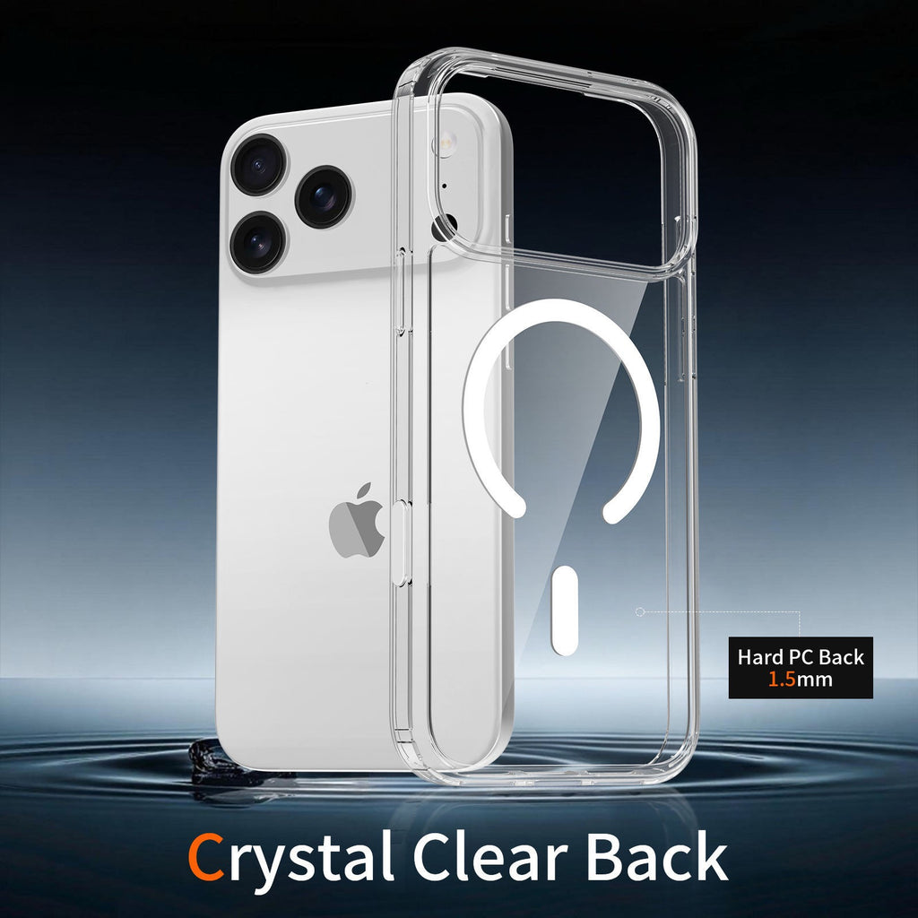 Magnetic Clear Phone Case with Camera Control Button for iPhone 18 Pro, iPhone 18 Pro Max