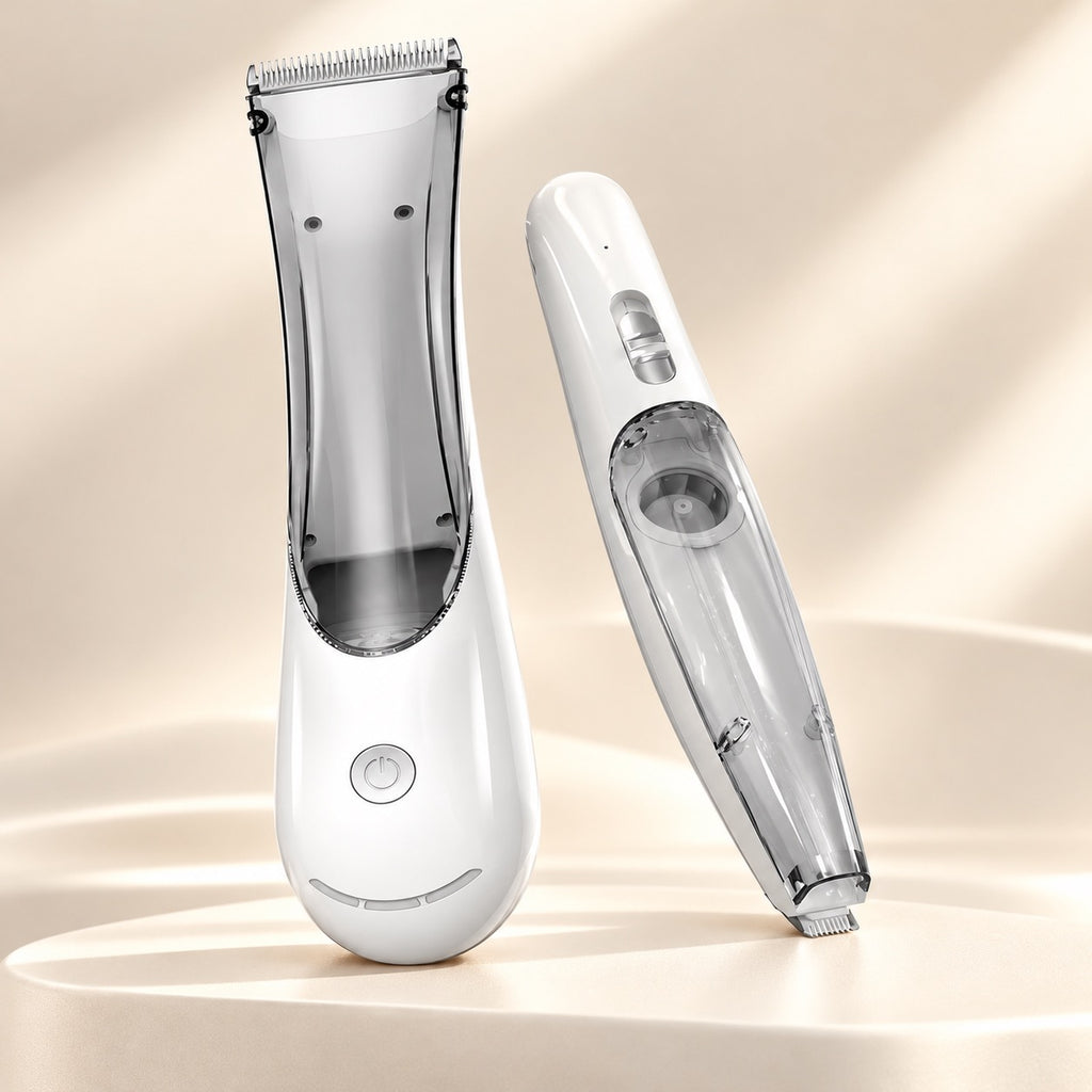 DS GROOM AIR Pet Grooming Vacuum Trimmer for Dogs & Cats – Cordless Rechargeable Hair Clippers, 3 Speeds, Hair Suction, Full Body & Paw Trimmer